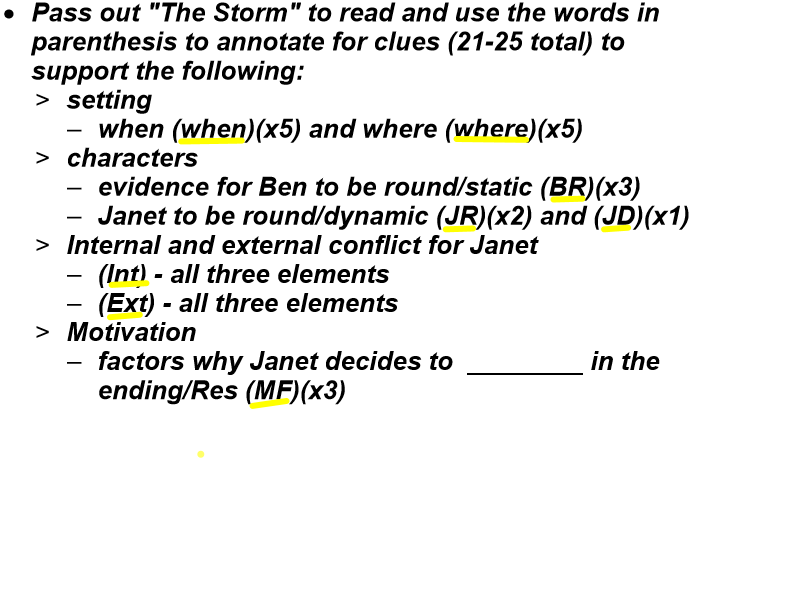 "The Storm" Annotation Guidelines